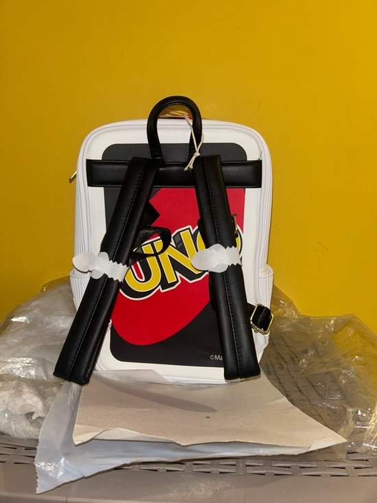 Mattel’s UNO Reverse Card X Loungefly Backpack. NWT.NOT MINI: 7.5”W x 12”H x 4”D main image 5